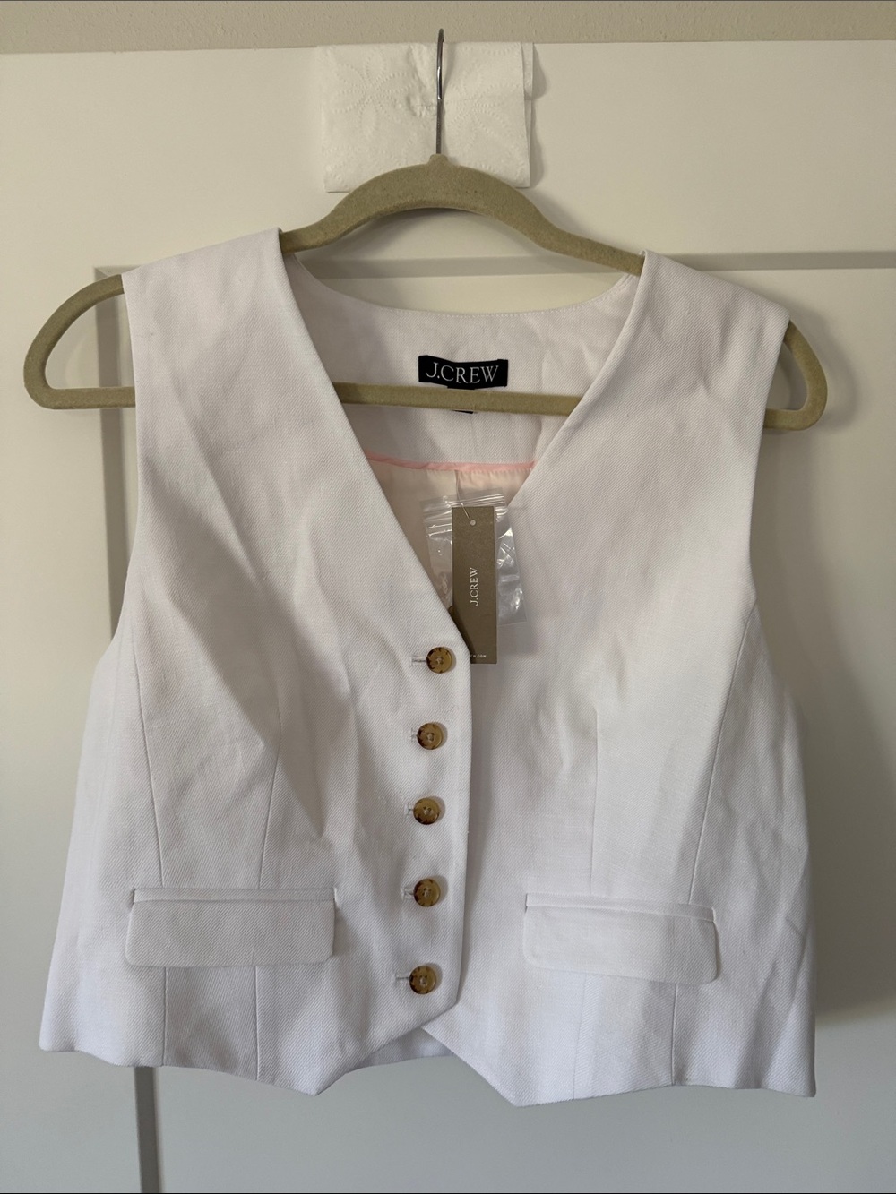 J. Crew White Womens vest